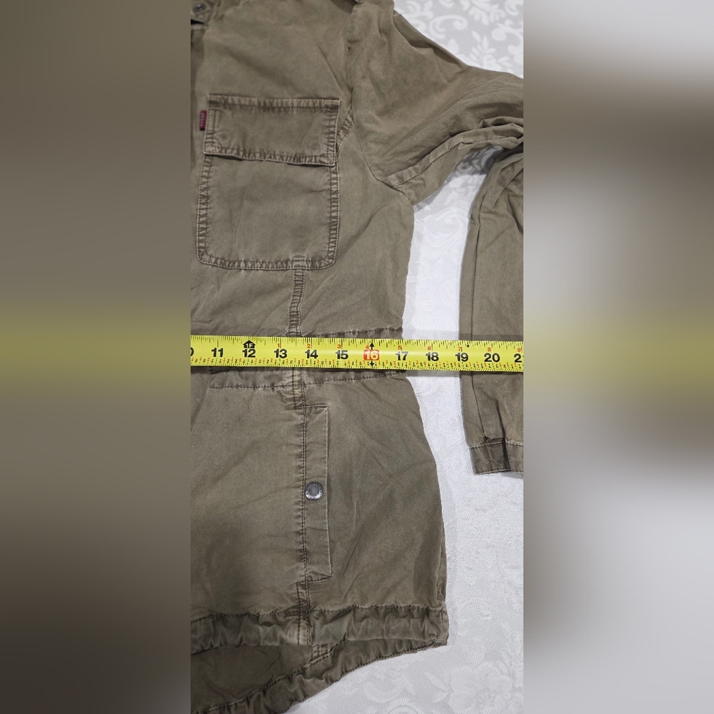 Levi's Woman Tan Hooded Jacket, Size Small - Picture 6 of 8